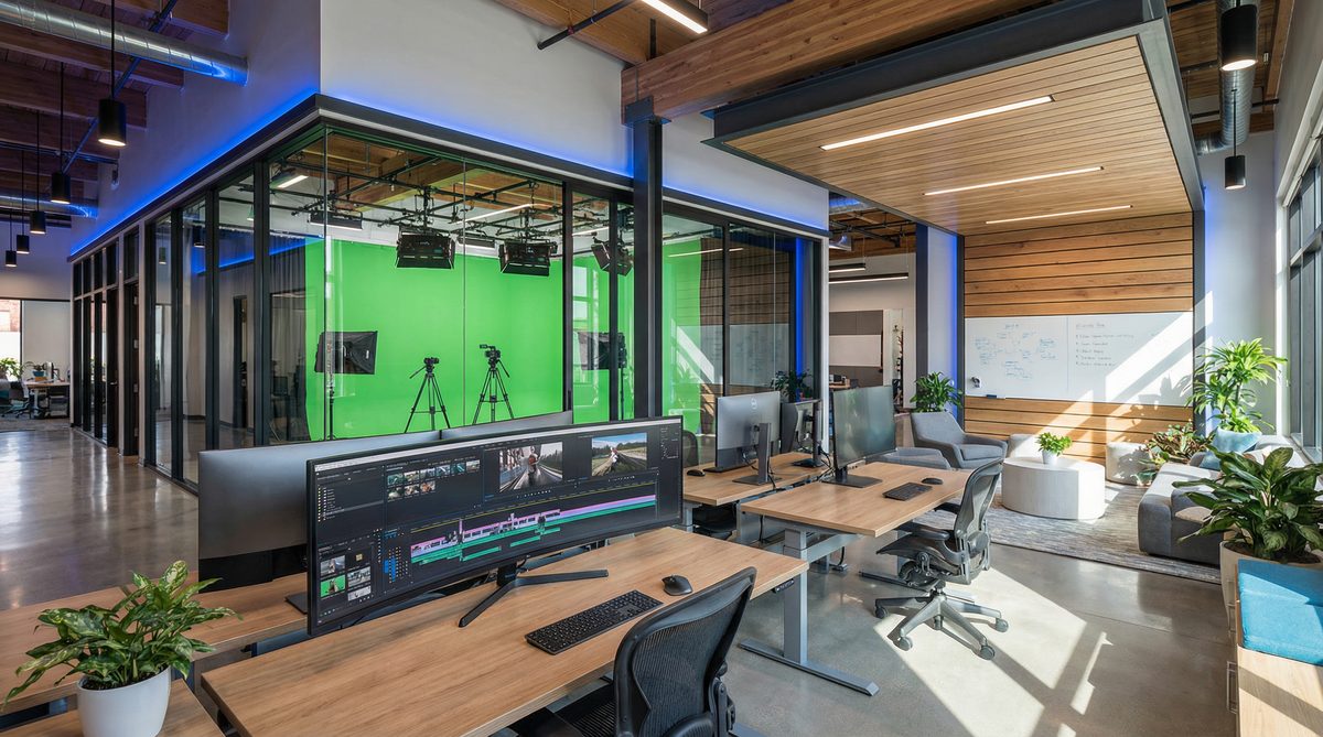 小蓝视频公司办公环境